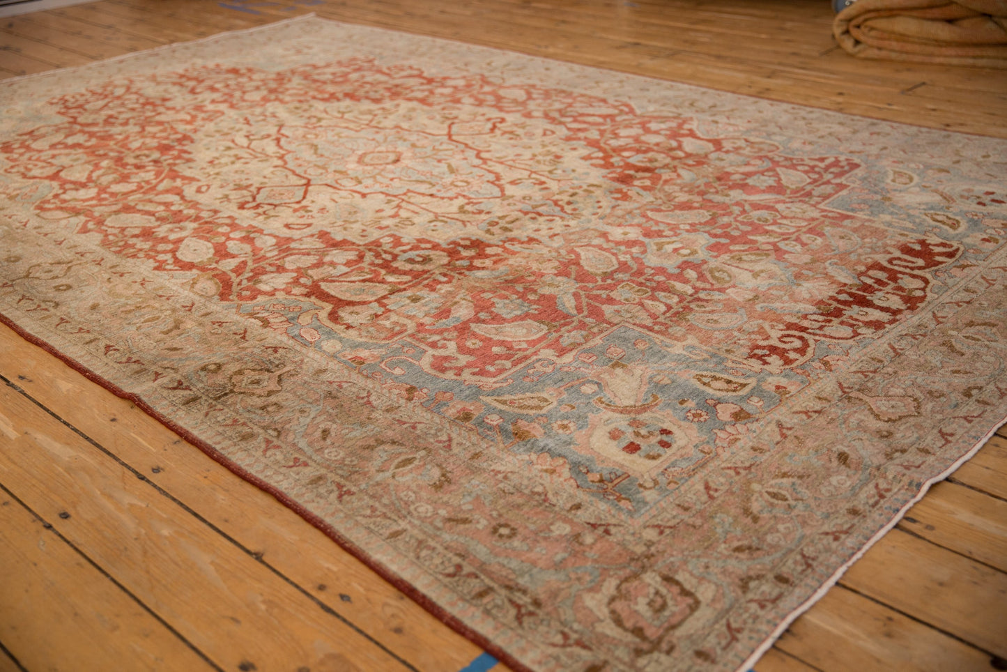 RESERVED 6.5x10.5 Vintage Distressed Tabriz Carpet