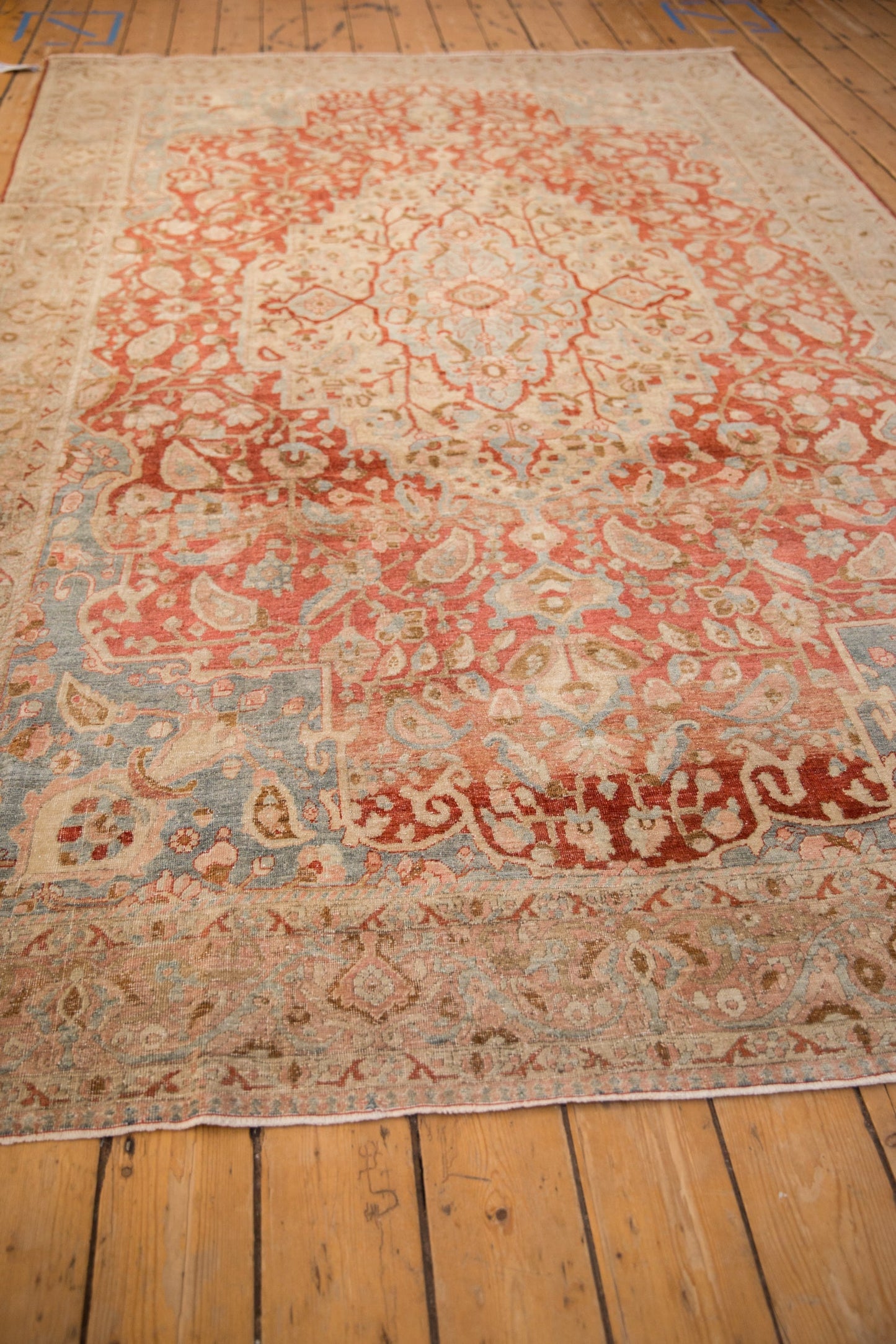 RESERVED 6.5x10.5 Vintage Distressed Tabriz Carpet