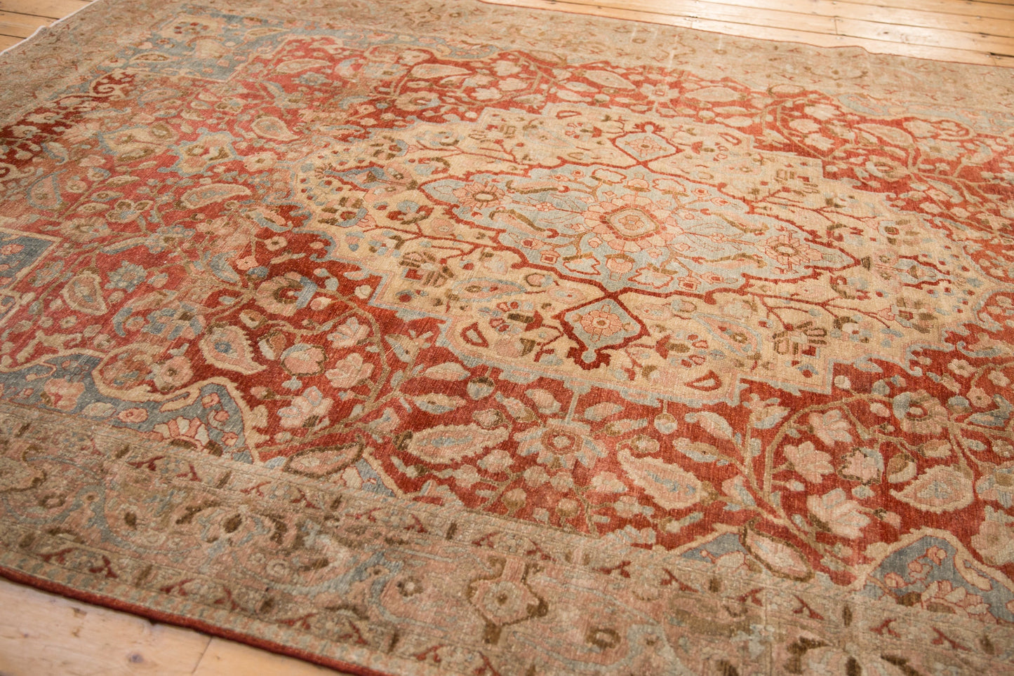 RESERVED 6.5x10.5 Vintage Distressed Tabriz Carpet