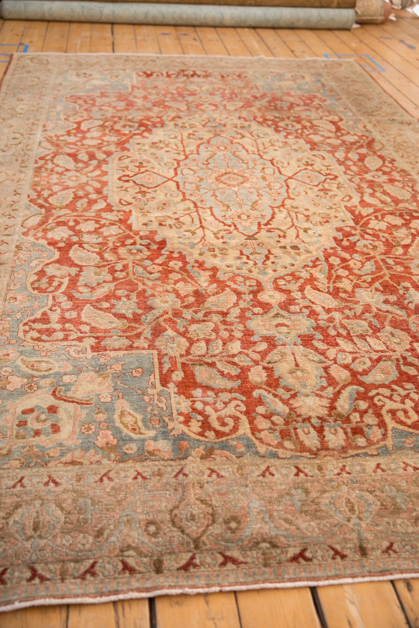 RESERVED 6.5x10.5 Vintage Distressed Tabriz Carpet