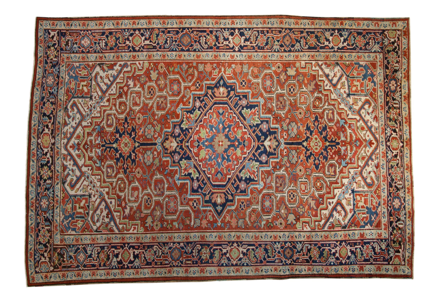 7.5x11 Vintage Heriz Carpet
