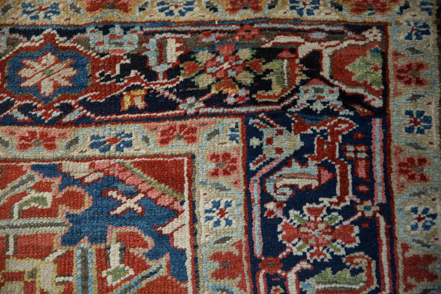 7.5x11 Vintage Heriz Carpet