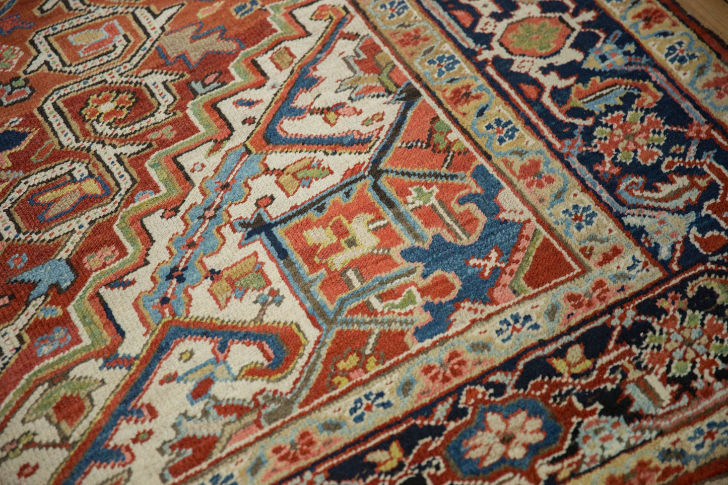 7.5x11 Vintage Heriz Carpet
