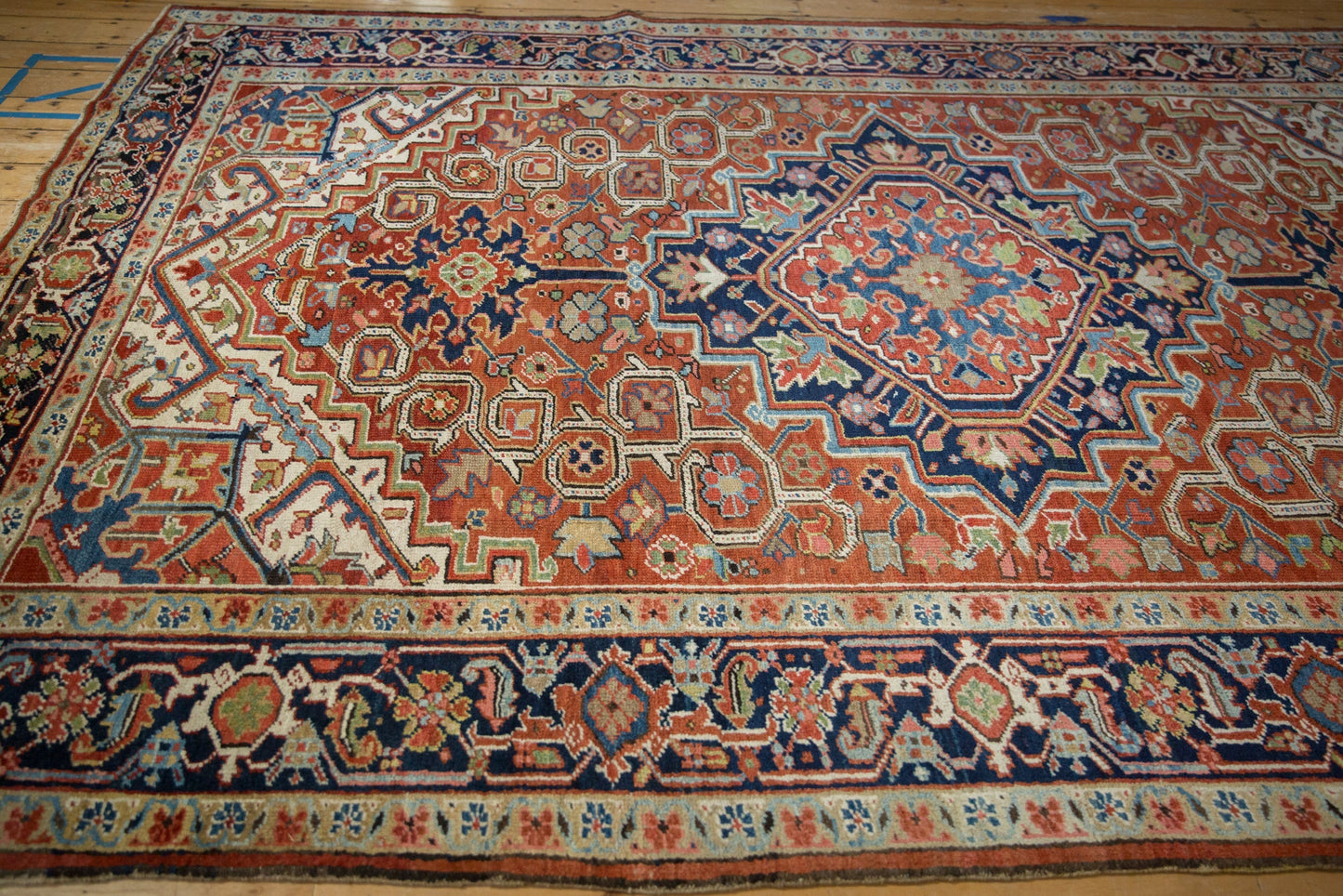 7.5x11 Vintage Heriz Carpet
