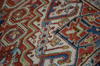 7.5x11 Vintage Heriz Carpet