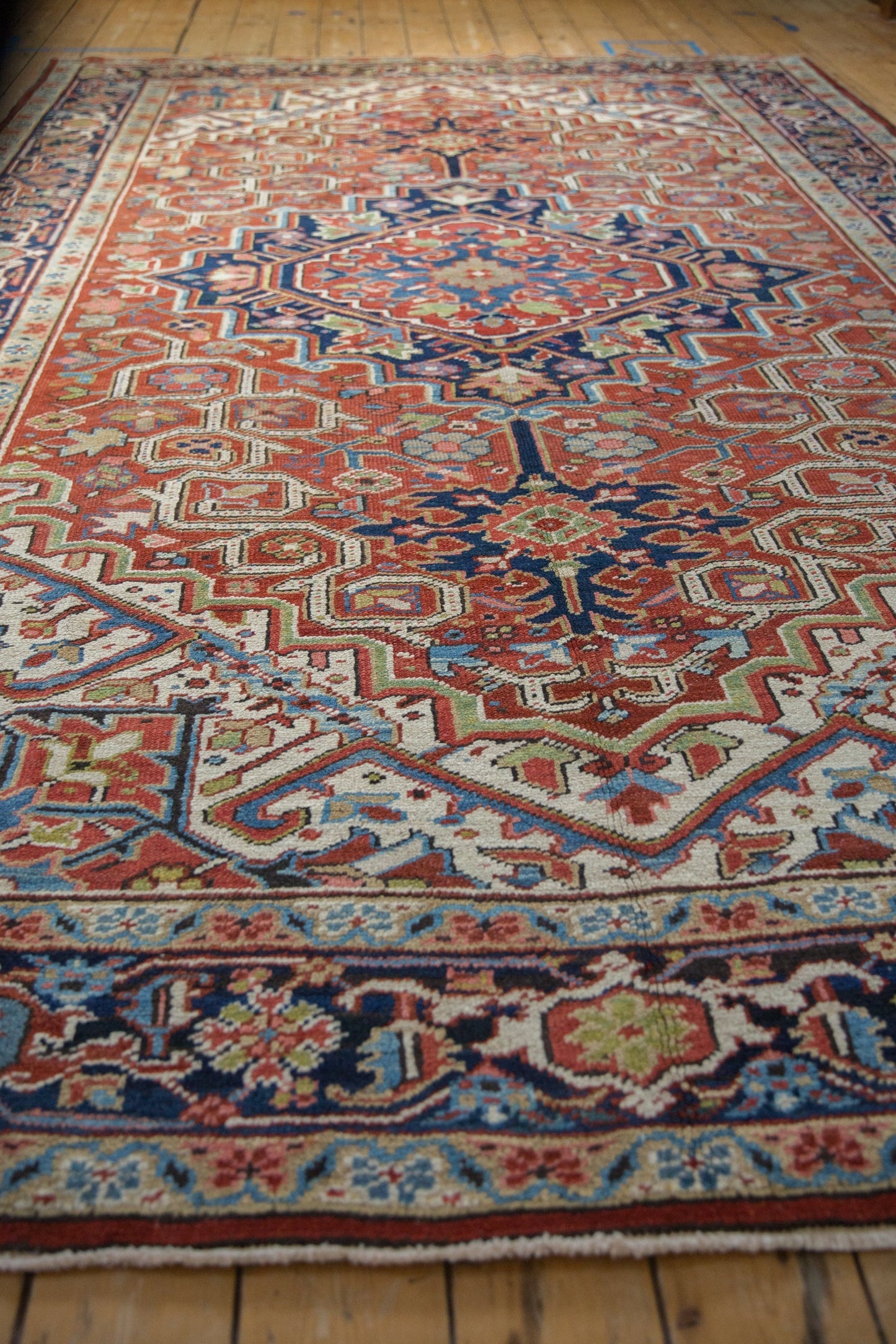 7.5x11 Vintage Heriz Carpet