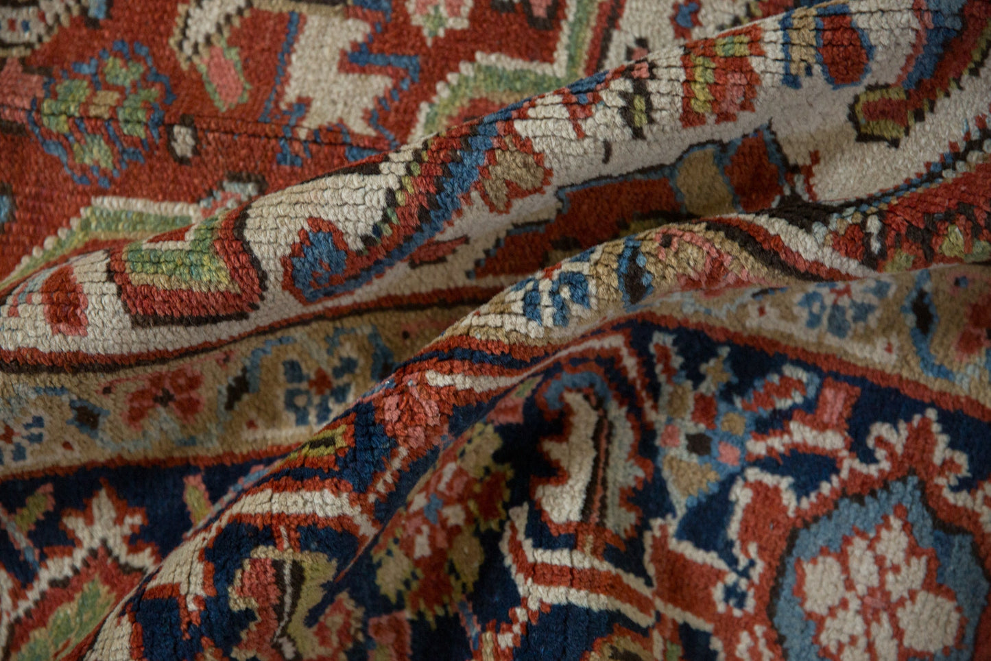 7.5x11 Vintage Heriz Carpet