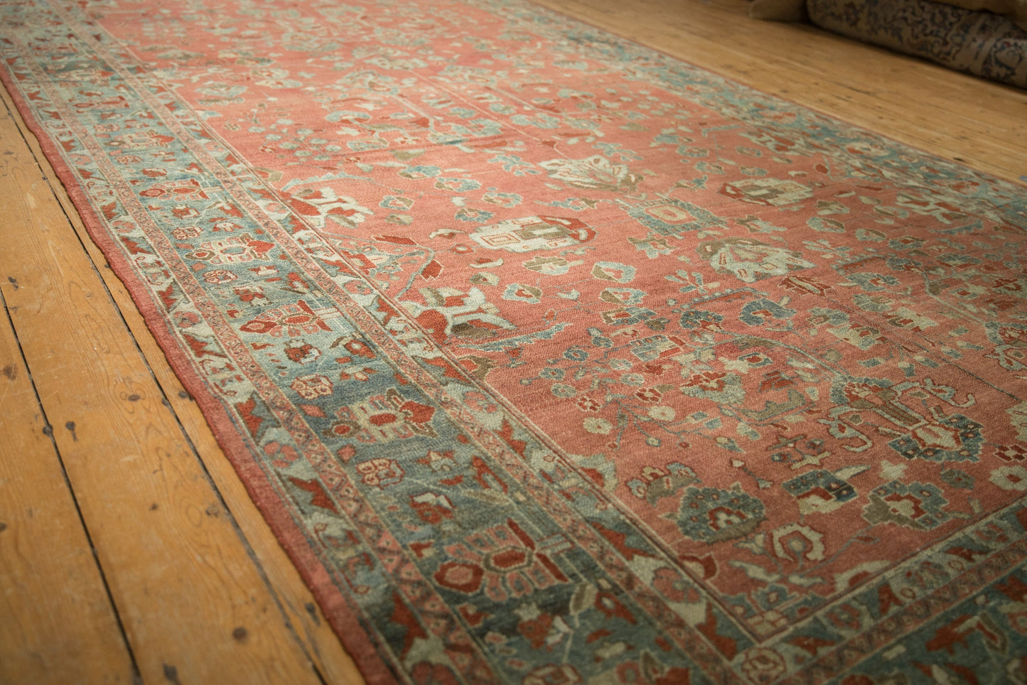 7x17 Vintage Distressed Bibikabad Carpet