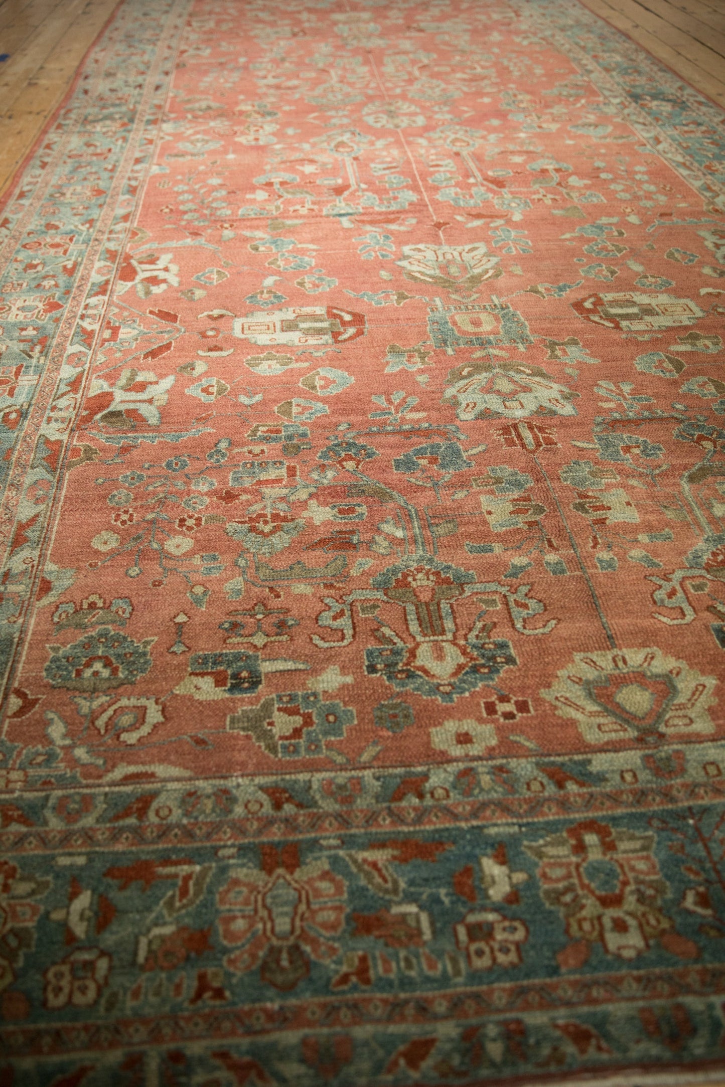 7x17 Vintage Distressed Bibikabad Carpet