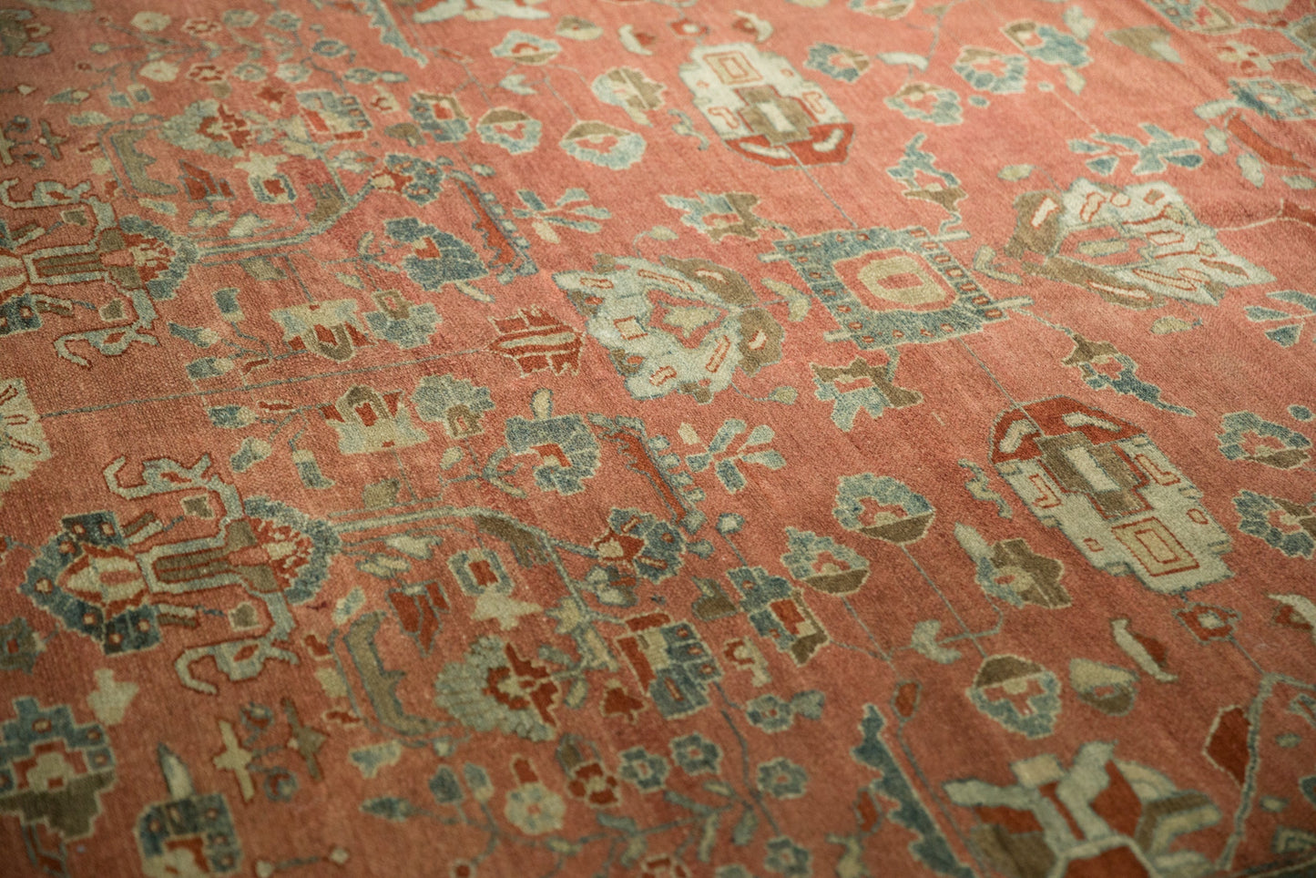 7x17 Vintage Distressed Bibikabad Carpet