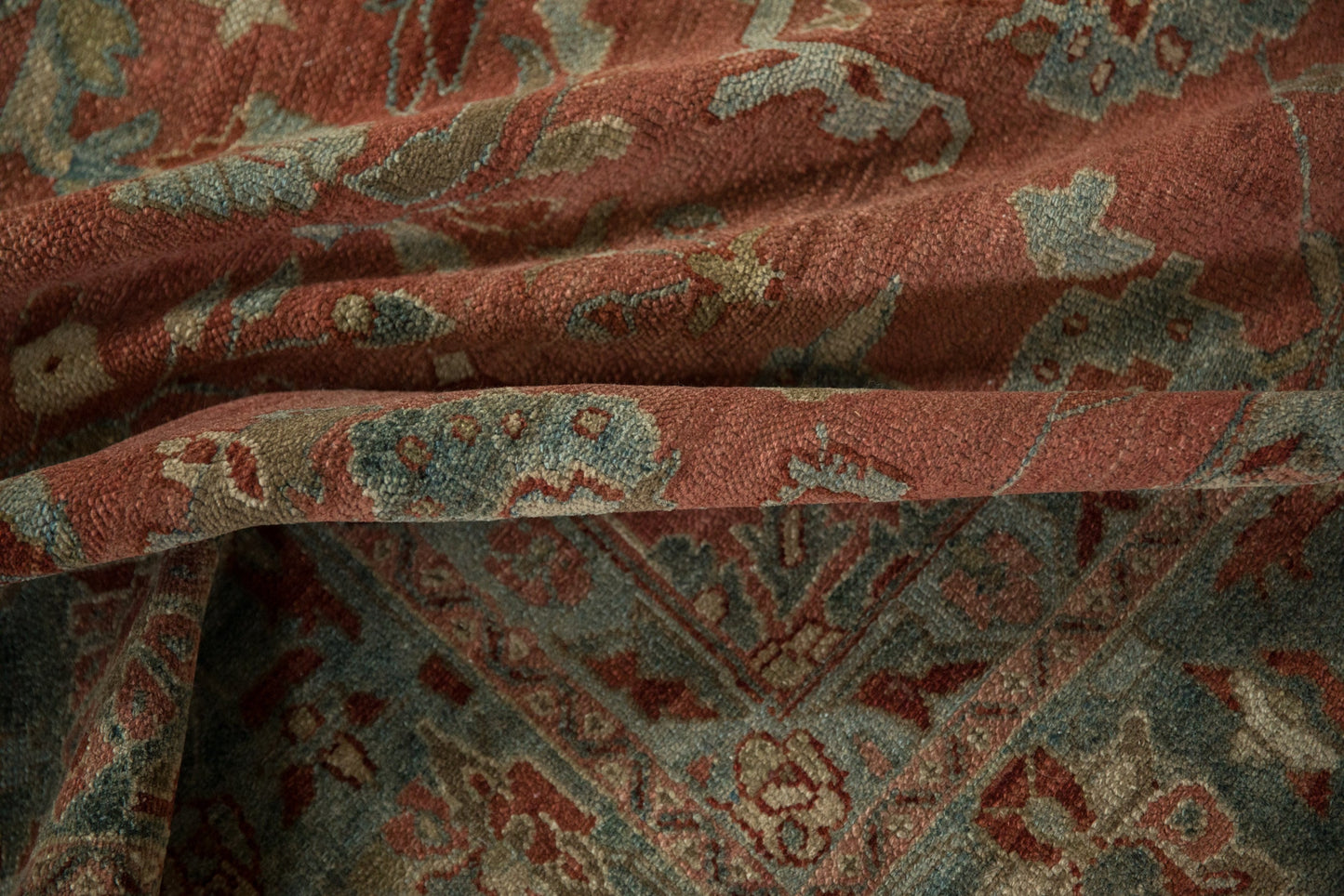 7x17 Vintage Distressed Bibikabad Carpet