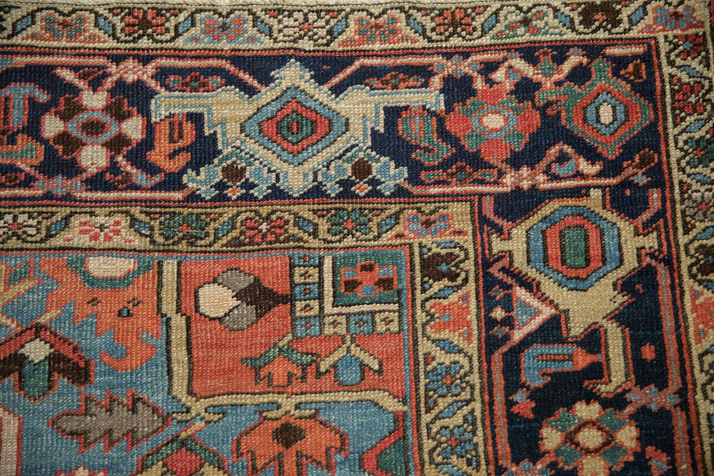 6x9 Antique Heriz Carpet