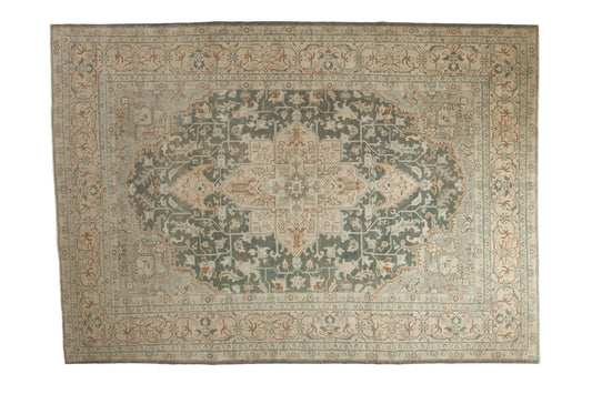 7x10.5 Vintage Distressed Tabriz Carpet