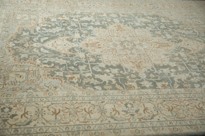 7x10.5 Vintage Distressed Tabriz Carpet