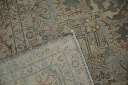 7x10.5 Vintage Distressed Tabriz Carpet