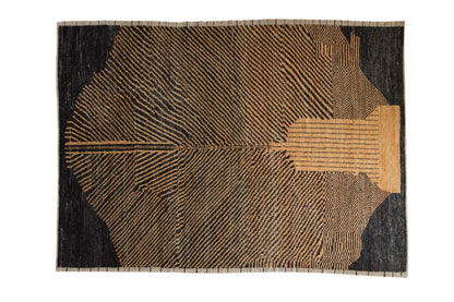 7x9.5 Afghani Moroccan Design Carpet