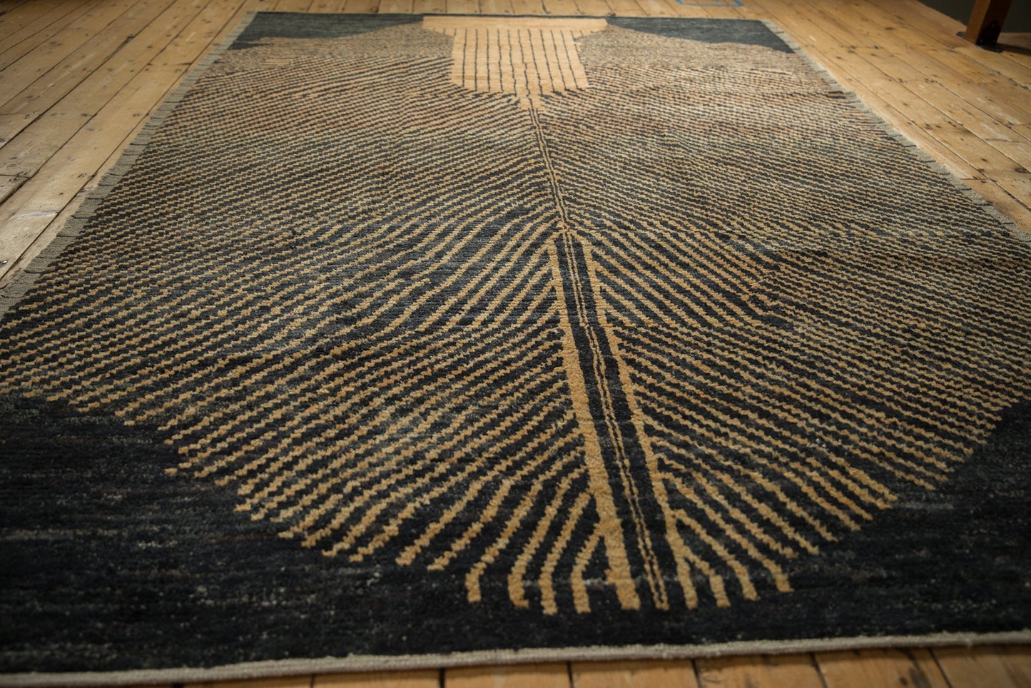 7x9.5 Afghani Moroccan Design Carpet