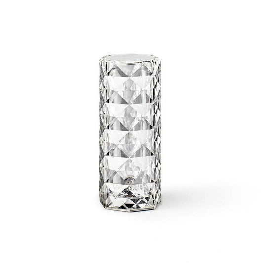 Elegant USB-bordslampa med 16-färgers kristallbelysning