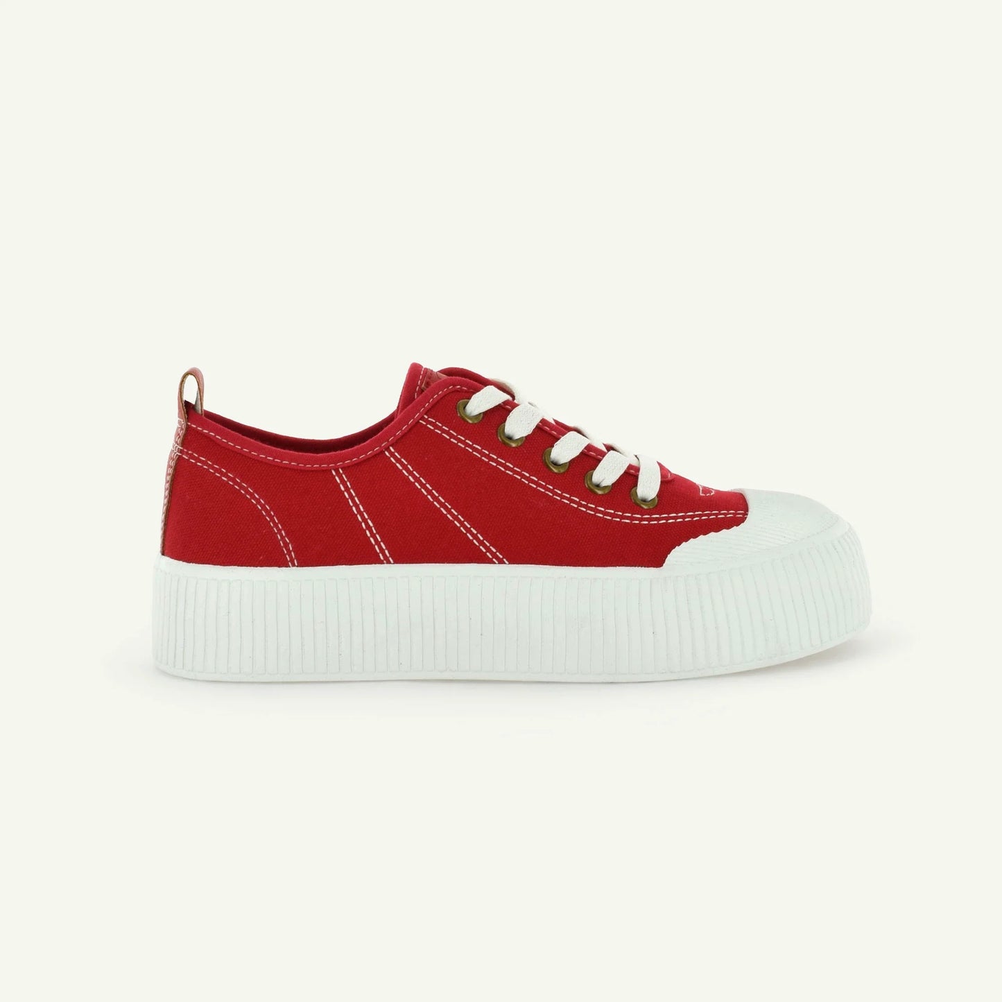COURT ROYALE: SCARPA DA CAMPO VULCANIZZATA - ROSSA