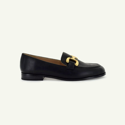 GEORGINA: Klassischer Slipper - Schwarz