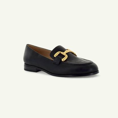 GEORGINA: Klassischer Slipper - Schwarz