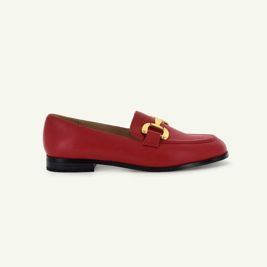 GEORGINA: KLASSISK LOAFER - KARDINAL
