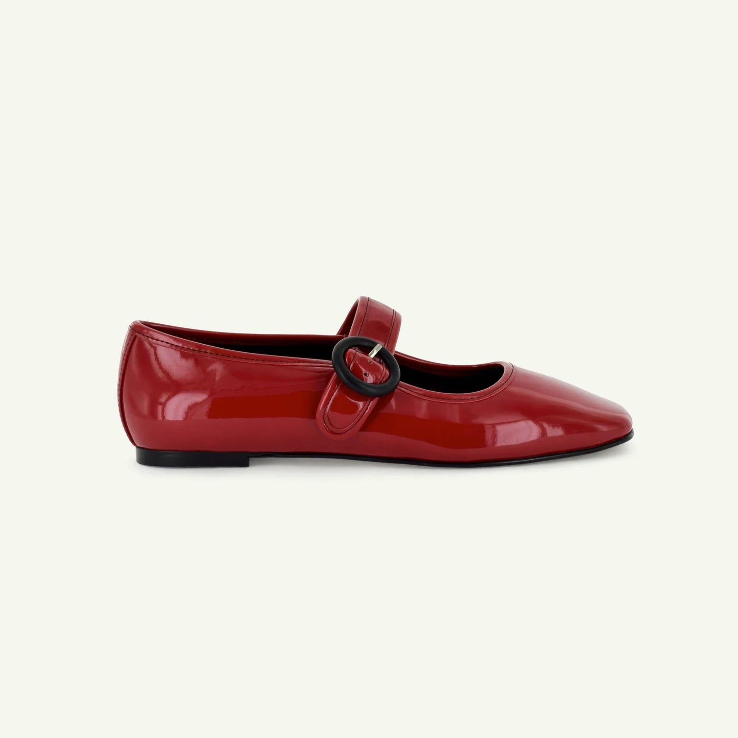 MARIANA: SCARPA FLAT MARY JANE - ROSSA