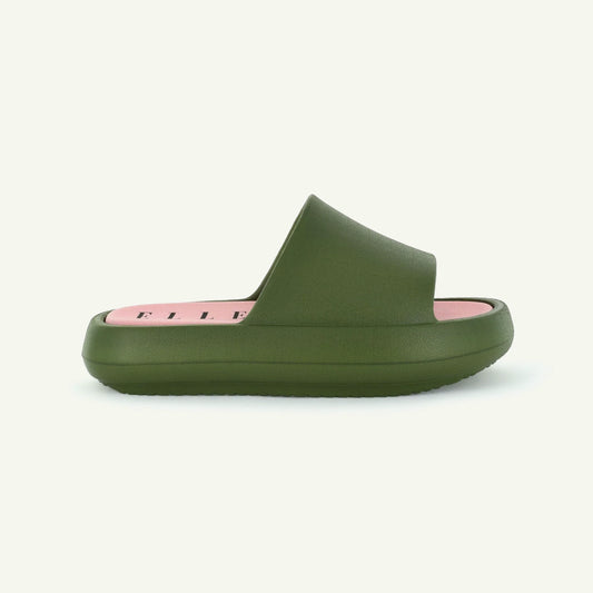 ST. TROPEZ: PLATTFORMSANDAL - OLIV