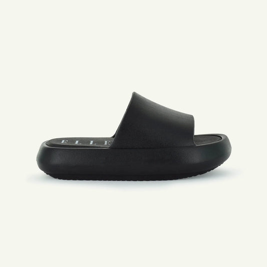 ST. TROPEZ: PLATTFORMSANDAL - SVART