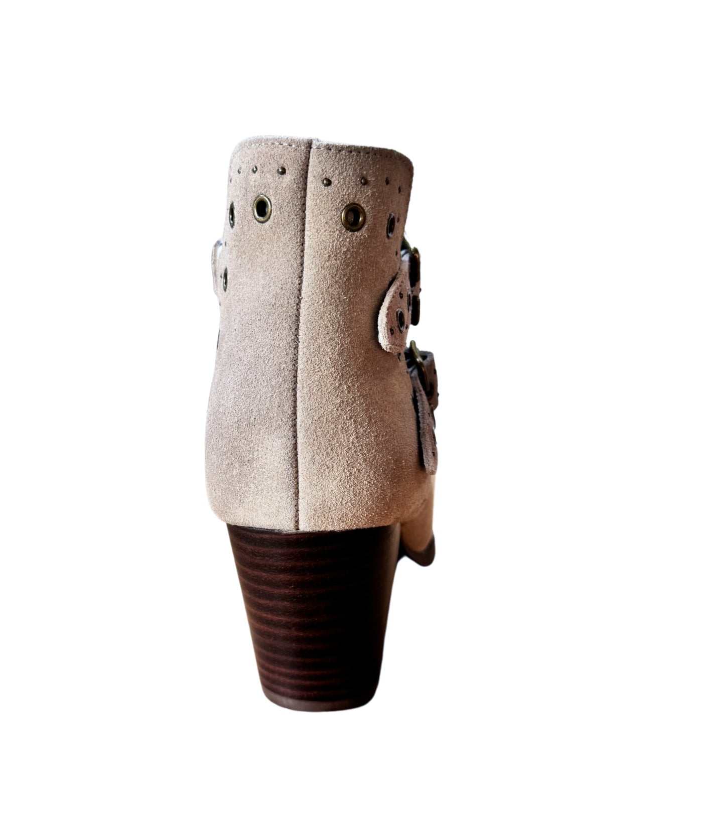 Stivaletto alla Caviglia in Pelle Elsa in Taupe
