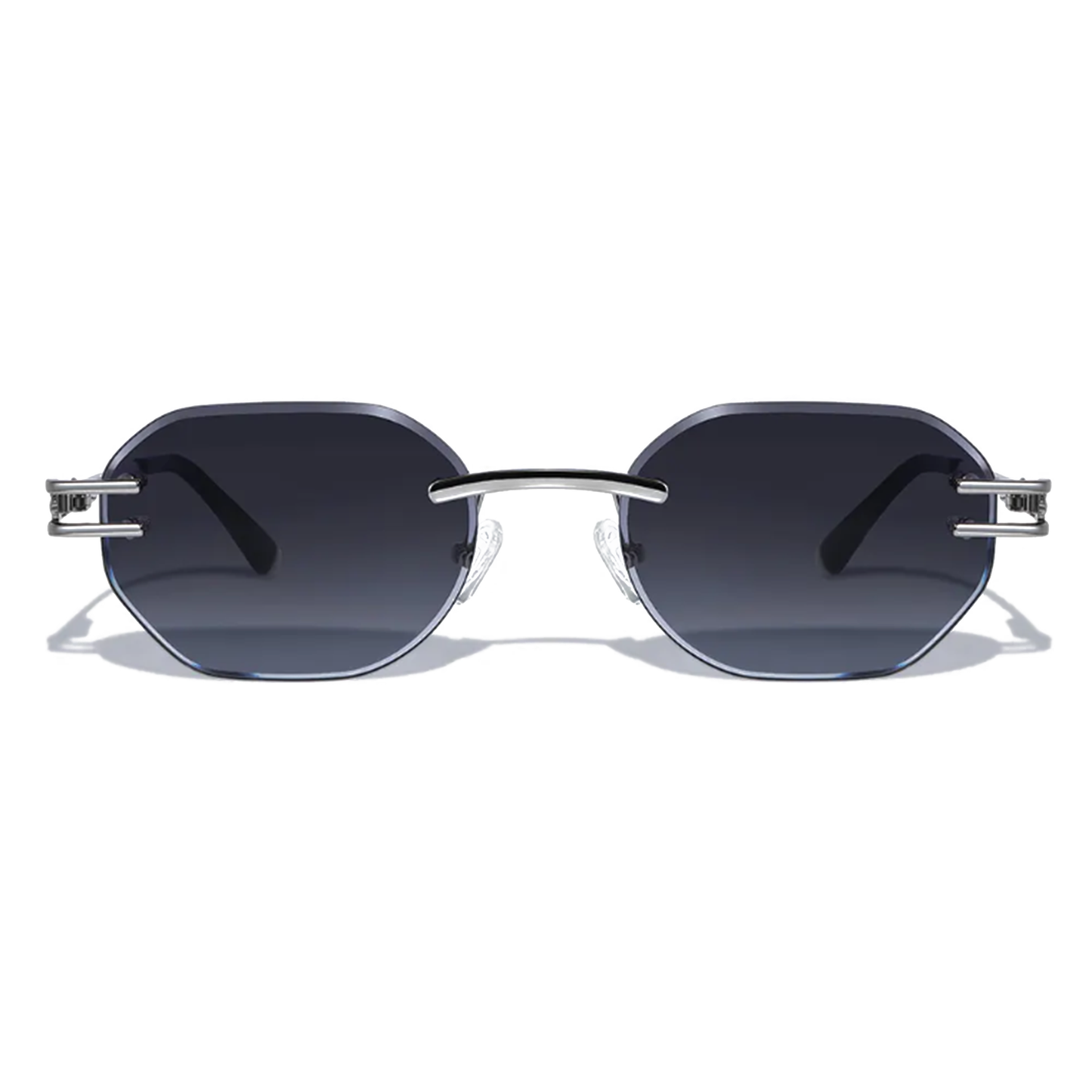 Lunettes de soleil sans monture en métal Emil