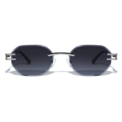 Lunettes de soleil sans monture en métal Emil