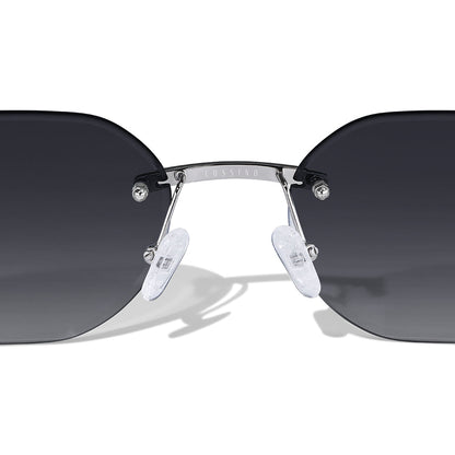 Lunettes de soleil sans monture en métal Emil