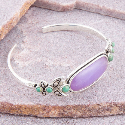Emile Purple Quartz Sterling Silver Cuff Bracelet