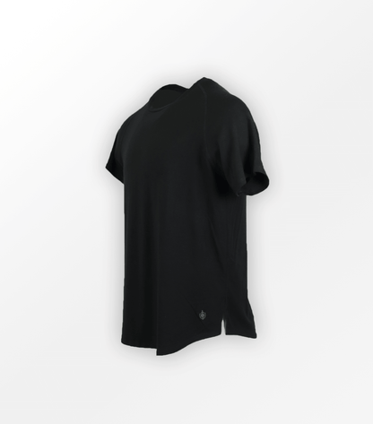 Eukalyptus Mesh T-Shirt - Schwarz