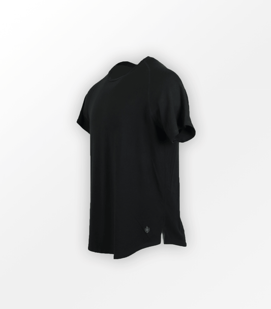 T-shirt en maille d'eucalyptus - noir