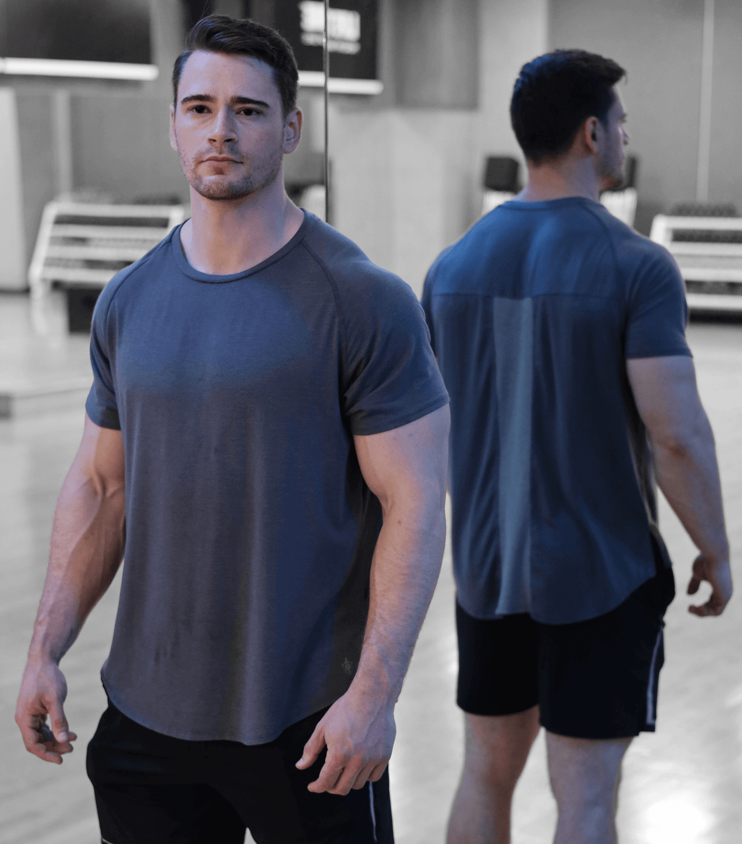 Eukalyptus Mesh T-Shirt - Schwarz