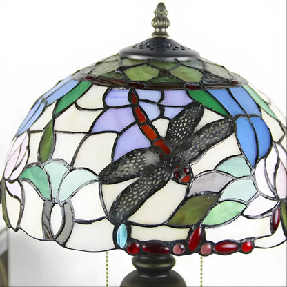 Europeisk Tiffany-lampa med trollsländedesign