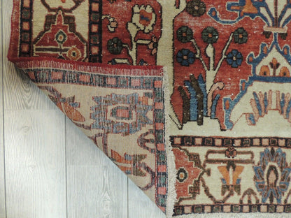 Exquisite Distressed Fine Persian Area Rug 5x7 Ft