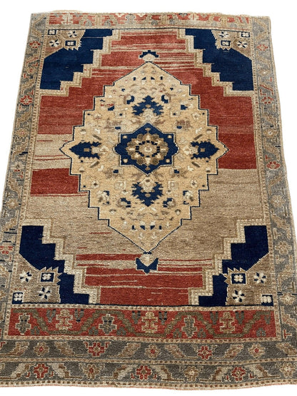 Tapis oushak fait main exquis 3'7''x5''