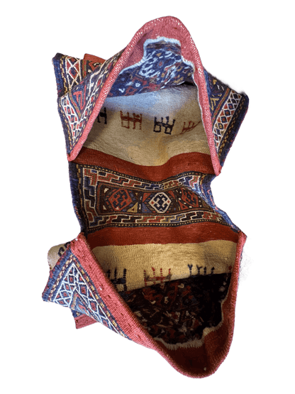 Exquise Perzische Qashqai Nomadische Vintage Khorjin ‘Zadeltas’