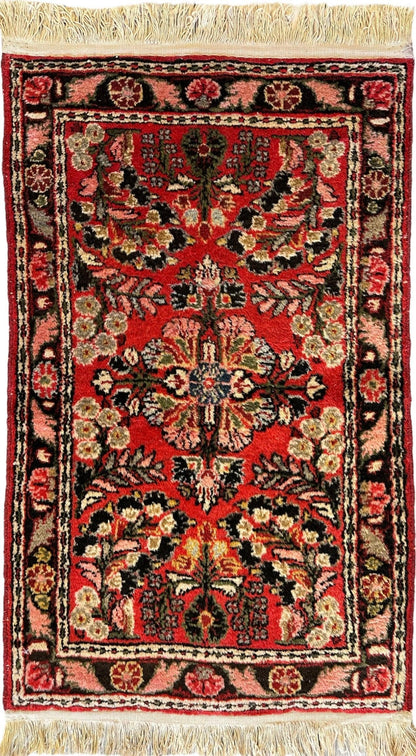 Utsökt liten Sarouk-matta 1'10''x3 Ft