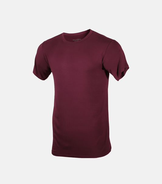 T-shirt Bamboo Aerotech - Prune Foncé