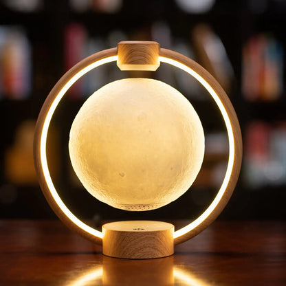 Flytande månlampa med Bluetooth-högtalare och färgglada lampor