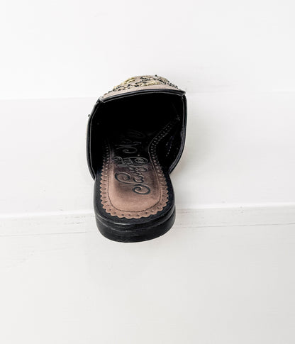 Kwiatowe Island Flats w kolorze taupe