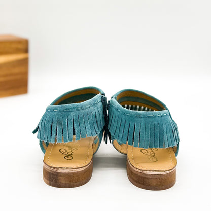 Sandalo Fringe Star in Teal