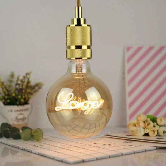 G125 antik glödlampa för vintagehem och dekorativ belysning