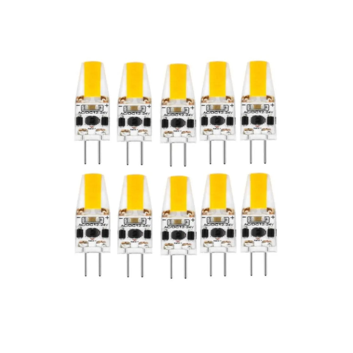 G4 JC LED Bi-Pin-lampa - Dimbara silikonljuslampstyper