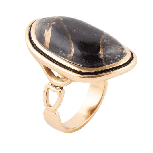 Anello a matrice infuso d'oro
