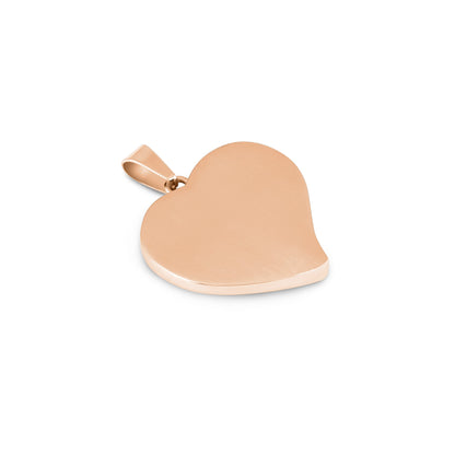 Tannved Hjerte Halskjede - Roségull